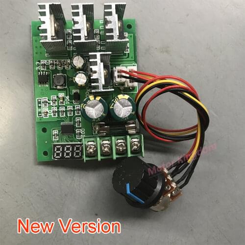 Digital LED DC 6-60V 12V 24V 36V 48V 30A hho PWM High power DC Motor Speed Controller Regulator