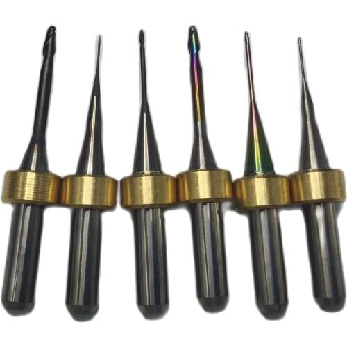 Zirconia Cutting Milling Burs For Ivoclar PM7 CADCAM Machine PMMA Metal