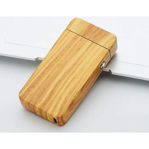 Wood Grain Lighters Electric Metal Flameless Torch Rechargeable Windproof Lighter Double Arc Pulse Cross USB Ligthers Smoking