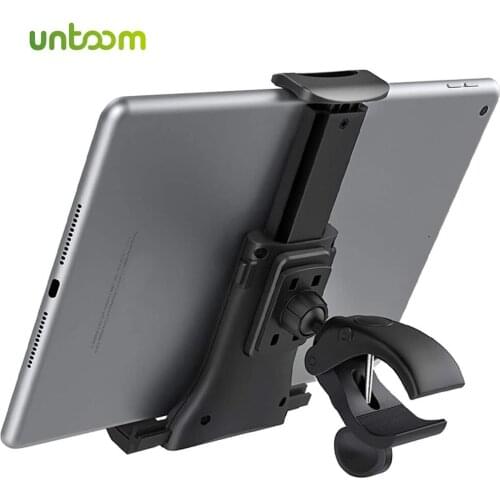 Untoom Bike Tablet Holder Indoor Gym Treadmill Handlebar Bracket Stand for Tablet Mobile Phone Support For 4-12inch Devices iPad