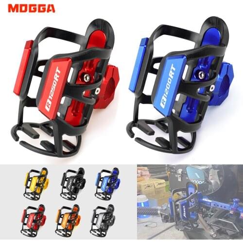 For BMW R1250RT R1200RT R1250 R1200 R 1250 1200 RT CNC Motorbike Beverage Water Bottle Cage Drink Cup Holder Mount Accessories