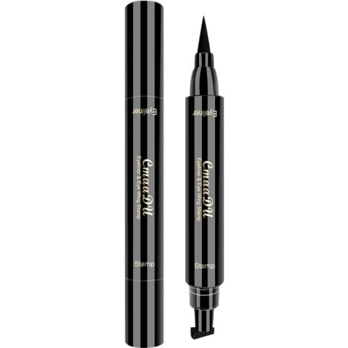 Eyeliner Double head Black Long Lasting Eye Liner Pencil Eyeliner tail seal Waterproof Smudge-Proof Cosmetic Beauty Makeup 1 pcs
