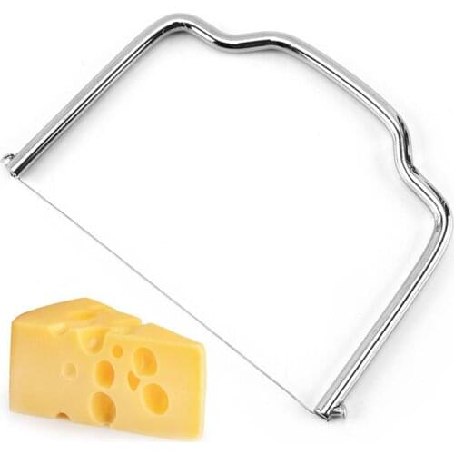 Kapmore 1pc Small Butter Wire Slicer Stainless Steel Handheld Butter Cutter Cheese Cutting Wire Cheese Tools Accessories