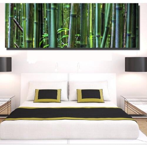 Green Bamboo Forest Canvas Paintings HD Print Beautiful Nature Landscape Posters and Prints Wall Picture for Living Room Decor