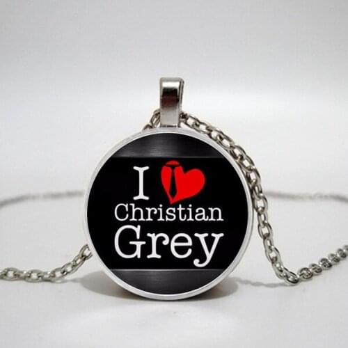 Fifty Grey, Fifty Gray Pendants, 50 Grey Necklaces, Laters Baby Jewelry,Glass Necklace for Men and Women Pendant Necklace