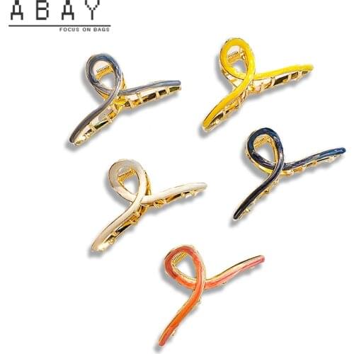 Fashion Women Simple Large Metal Plate Hairpin New Hot Selling Ins Elegant Temperament Geometry High Sense Hair Grab Wholesale