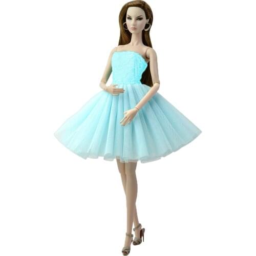 NK Newest Doll Dress Short Ballet Dresses For Barbie Doll Clothes Fashion Clothes For Barbie Dolls Outfits 1/6 Doll 085G 9X