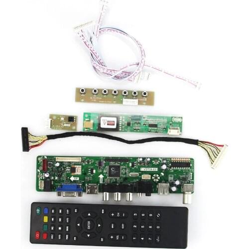 T.VST59.03 LCD/LED Controller Driver Board For LTN141XF-L01 LTN141X7-L06 (TV+HDMI+VGA+CVBS+USB) LVDS Reuse Laptop 1024x768