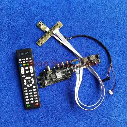 Fit B101AW06 V.1/V.2/V.3/V.4/V.0 screen upgrade AV VGA USB DVB 40 pin LVDS 3663 TV digital 1024*600 LCD drive board DIY Kit