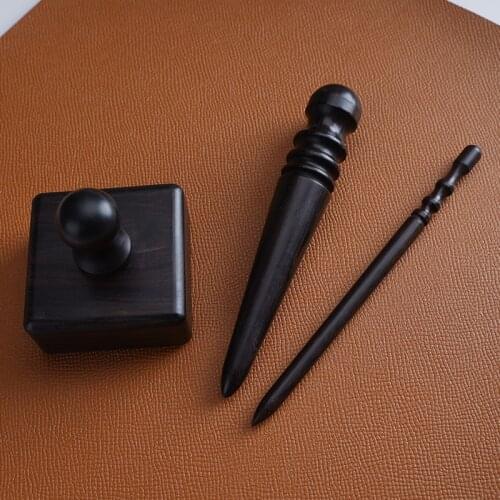 Multi-Size Wood Polish Slicker Round Burnishing Leather Edge Polished Tools Purple Sandalwood Grinding Sticks Trim Grinding Rod