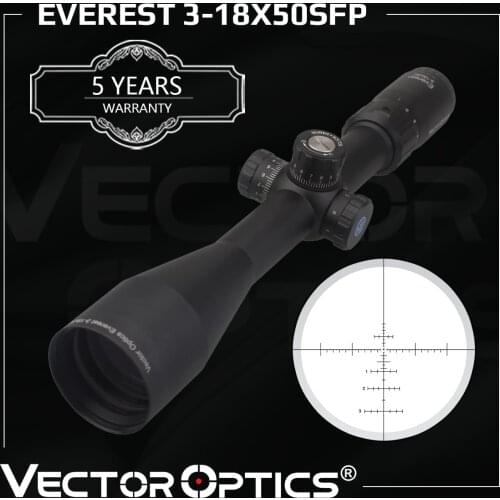 Vector Optics Gen II Evest 3-18x50 Riflescope for Hunting with Etched Glass MPX Reticle Honeycomb Sunshade