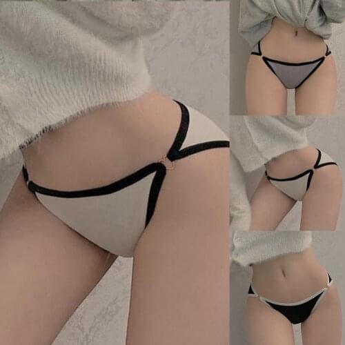Dropshipping!!Sexy G-String Underwears Solid Color Slim Strap Low Waist T-back Women Accessory for Valentine Day