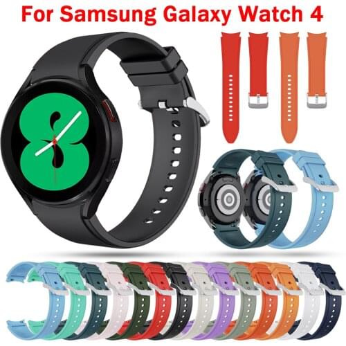 Colorful Sports silicone strap For Samsung Galaxy Watch4 Classic 46mm 42mm Replacement Band Galaxy Watch 4 44mm 42mm Watchband