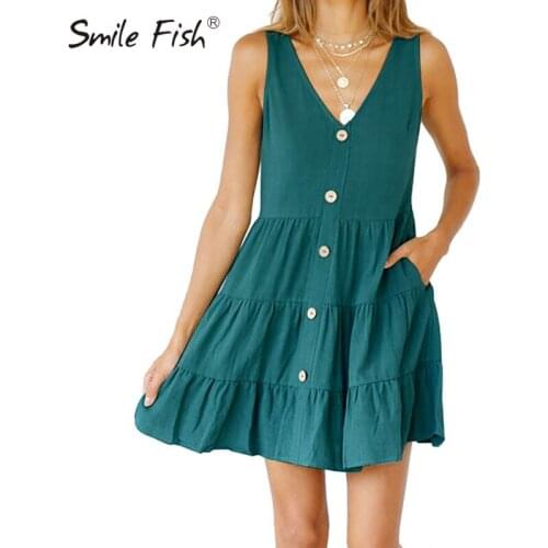 SMILE FISH Women's Beach Sundresses