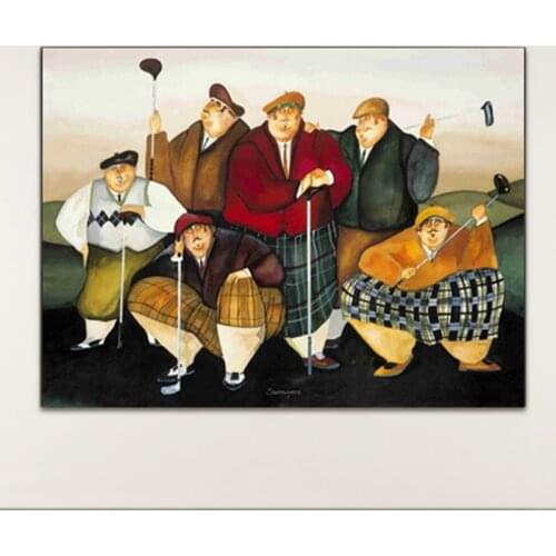 The fat man of entertainment Modern Oil Painting Canvas Printings Picture Home Decor Wall Art for Living Room Unframed