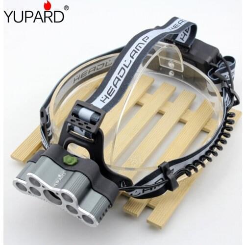 Outdoor high power 7 LED&9 LED Headlamp XML T6 +Q5 LED Head Torch Forehead Light Frontal Flashlight 18650 Headlight USB chargin
