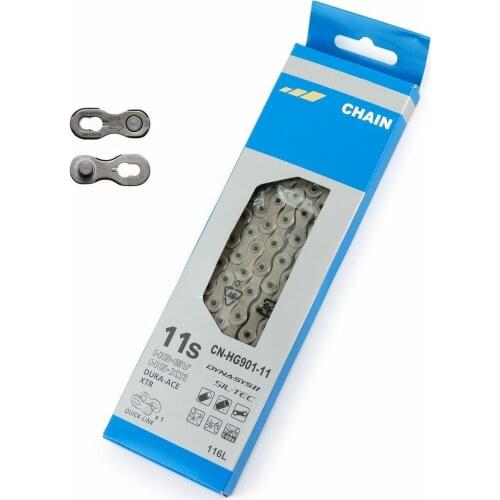 DURA ACE Generic 11 Speed Road MTB Bike Chain with Quick Link equals to HG901 Chains Bicycle 11s with Magic Connector 116 Links