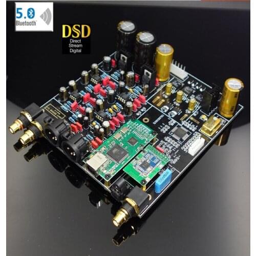 Free ship TOP Audio DAC ES9038 DAC Decoder board Support XMOS / Amanero I2S USB Input / XLR balanced Output