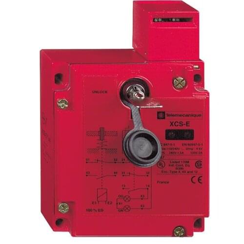 XCSE7332 Metal safety switch XCSE - 2NC+1NO-slow break-2entries tapped M20-110/120V