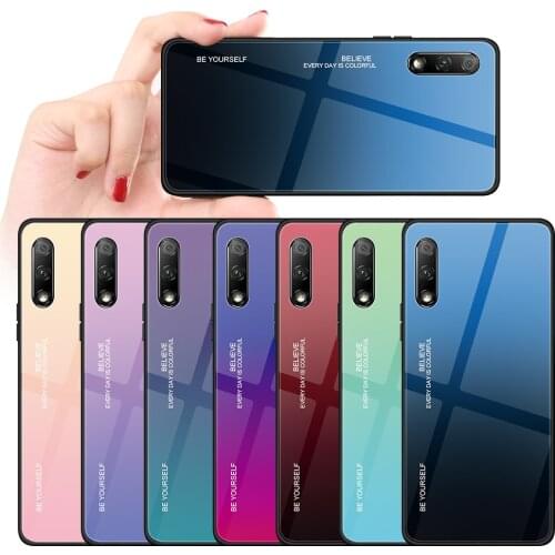 Colorful Shockproof Slim Thin Case For Huawei Honor 8X 9X 20 Pro 10 9 Lite 20i 10i Tempered Glass Phone Case Honor 10 Lite Cover