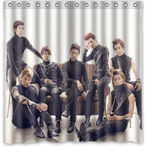 Hot Infinite Design Shower Curtain Bathroom Waterproof Polyester Fabric 180*180cm+12 Hooks Custom Bath Curtain