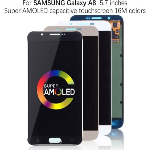 Super AMOLED 5.7'' LCD For SAMSUNG GALAXY A8 LCD Display Touch Screen Digitizer Assembly For SAMSUNG A8 A800 A8000 A800F LCD