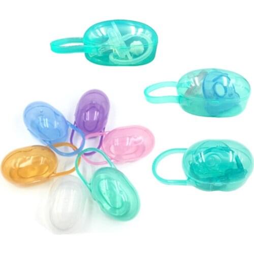 1PC Baby Solid Pacifier Box Soother Container Holder Pacifier Box Travel Storage Case Safe Holder Pacifier PP Plastic Box