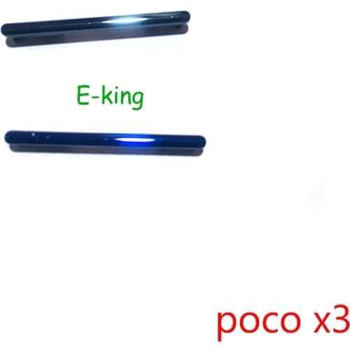 10PCS For Xiaomi Mi Pocophone Poco X3 Power Button ON OFF Volume Up Down Side Button Key Repair Parts