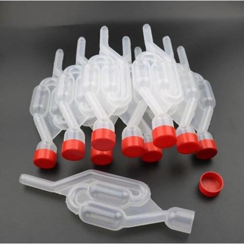5Pcs Homemade Wine Vent Air Lock Honey Beer Wine Fermentation Exhaust One-way Airlock Check Valve Water Sealed Valves Wine Tools