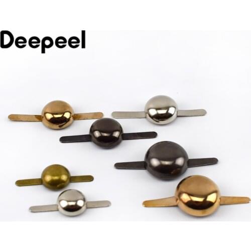 50pcs 8/10/12/15mm Metal Buckle Nails Rivet Handbag Purses Wallet Clasp Studs Button Fastener DIY Leather Hardware Accessories