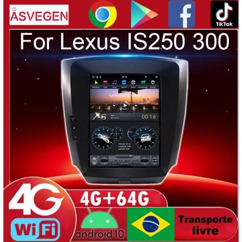10.4" Tesla Style Android 8.1 Quad Core Car GPS Radio Video Navigation For Lexus IS200 IS220 IS250 IS300 IS350 With Ram 2+32G