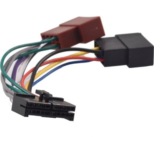 Car Radio ISO Adapter 20pin Cable Universal din Connector for AEG Car Stereo Prology autoradio Audiovox JGC etc