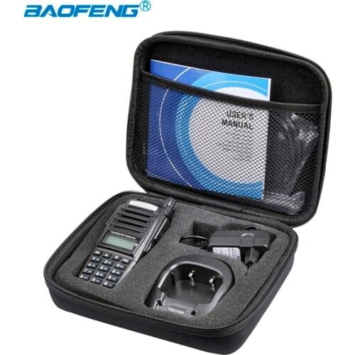 Baofeng UV-82 Walkie Talkie Case UV 82 Two Way Radio Handbag Portable Nylon Protect Storage bag for UV82 CB Radio Hunting Cover