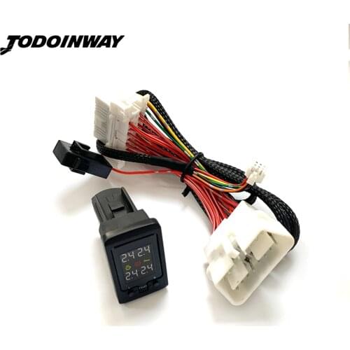 For Honda Crosstour ELYSION 2013 2014 Car Tire Pressure Monitor System Smart OBD TPMS Adapter Digital LCD Display Security Alarm