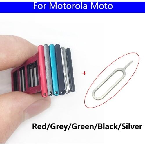 For Motorola Moto G8 Power Lite / G Fast / G Power/one zoom Sim Card Tray SD Card Reader Socket Slot Holder Replacement Part