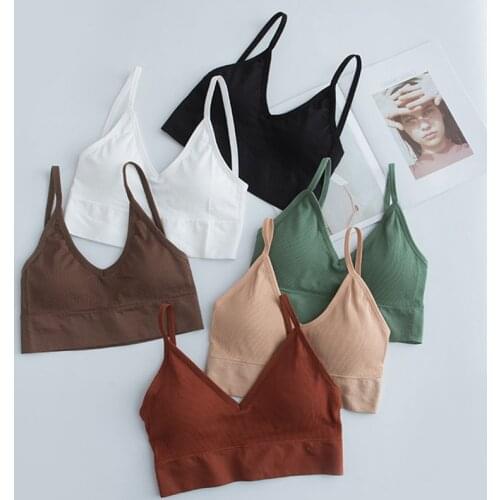 Women Tube Top Female Crop Top Push Up Bra Sport Active Bra Sexy Lingerie Fitness Seamless Underwear Brassiere Bandeau Top Tank