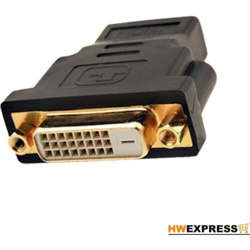 HWEXPRESS Hot TV DVI-D Dual LInk Female To HDMI Female Converter Adapter