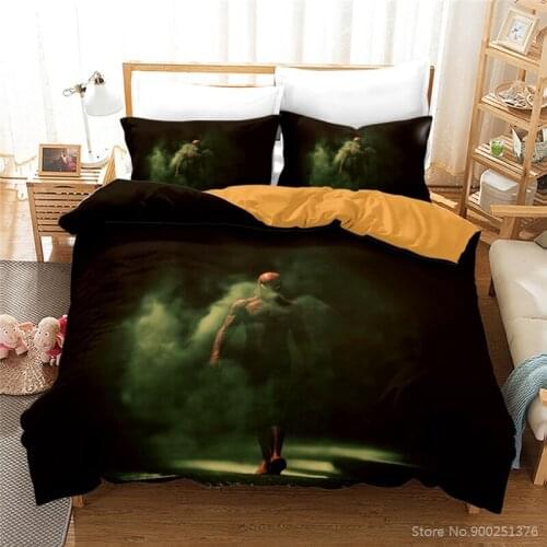 Marvel Animation Spiderman 3D Bedding Set Soft Duvet Cover with Pillowcase Set Comforter Cover Set Bedclothes for Home Bedroom
