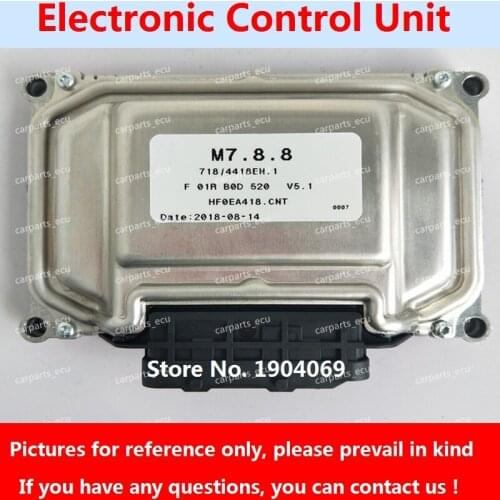 Engine Computer Board F01R00D520 06601629 F01RB0D520 ME7 ECU Electronic Control Unit F01R00DCF5 F01RB0DCF5 01614221 For Geely