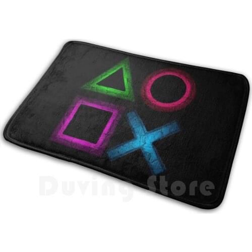 Buttons Mat Rug Carpet Anti-Slip Floor Mats Bedroom Xbox Xbox One Controller Console Button Gamer Gaming Game Video Game Games