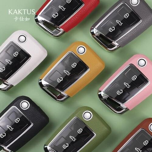 Fit for Lavida plus Sagitar TAYRON Touran TACQUA for polo leather pattern key shell men and women bag buckle