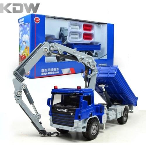 Mr.Froger Atego With Crane model Refined metal alloy Engineering Construction vehicles truck Decoration Classic children Toy