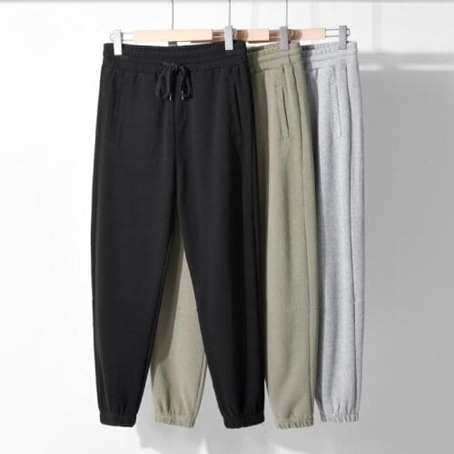 Casual Mens Jogger Sweatpants Brand Casual Fitness Run Sportwear Cargo Multi-Pocket Tie Feet Male Ankle-Length Pants Tracksuit