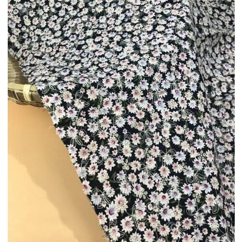 2021 new cotton printed cloth embroidered hollow fabric fashion spring and summer models