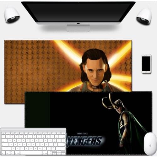 Large Size Disney Anti-Slip Mouse Pad Thickened Gamer Mat for Gaming Mouse Laptop Desk Thor and Loki Marvel Brothers
