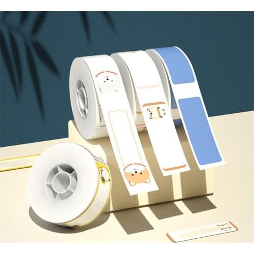 D11 transparent PET three proof self-adhesive thermal printing paper cosmetic cable jewelry label paper cartoon storage