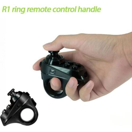 R1 Mini Ring Bluetooth-compatible4.0 Rechargeable Wireless VR Remote Game Controller Joystick Gamepad For Android 3D Glasses