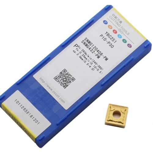 SNMG120408 PM YBC251 SNMG120404 YBC252 CUTTING TOOL TURNING INSERT for MSSNR MSKNR MSBNR MSRNR Series Lathe Tool SNMG120404