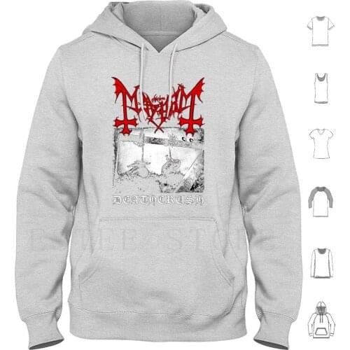 Mayhem Deathcrush Euronymous Dead Varg Hoodies Black Metal Metal Heavy Metal Darkthrone Fenriz Mayhem Emperor