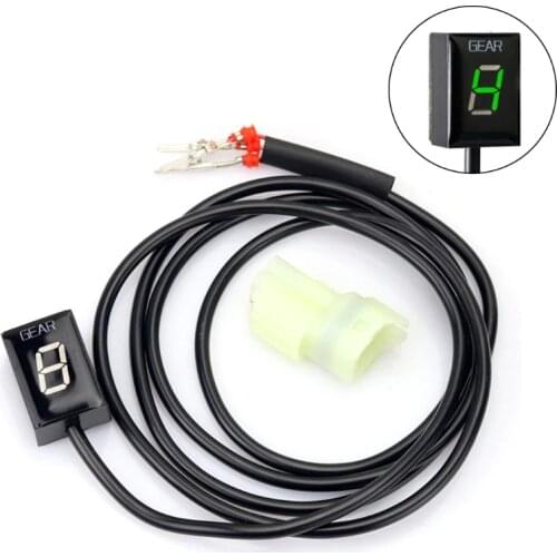 Universal Speedometer Speed Display Portable Motorcycle Gear Indicator Dashboard with Blue/Green/Red Display Number